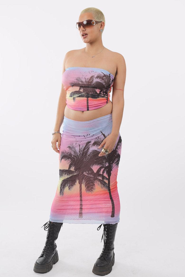 Arizona Mesh Palm Two Way Bandeau Top - Elsie & Fred