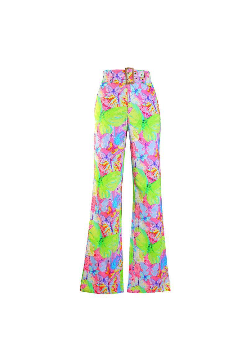 Metamorphosis Belted Bootcut Butterfly Jeans - Elsie & Fred
